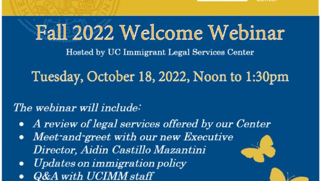 Fall 2022 Webinar October 18 Noon to 1:30pm